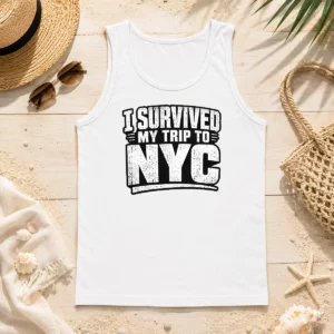 Funny Official I Survived My Trip To NYC Silhouette Humor Tank Top