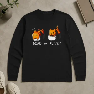 Funny Original Sushicat Dead Or Alive Long Sleeve Shirt
