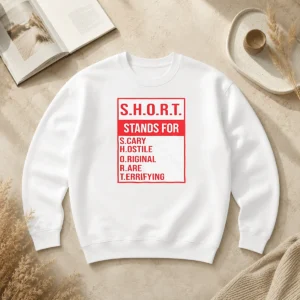 Funny Pretty S.H.O.R.T. Stands For S.Cary H.Ostile O.Riginal R.Are T.Errifying Sweater