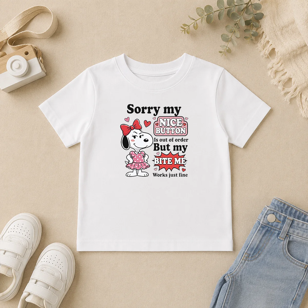Funny Sorry My Nice Button Out Of Order But My Bite Me Works Just Fine Kids T Shirt Funny Sorry My Nice Button Out Of Order But My Bite Me Works Just Fine Kids T-Shirt