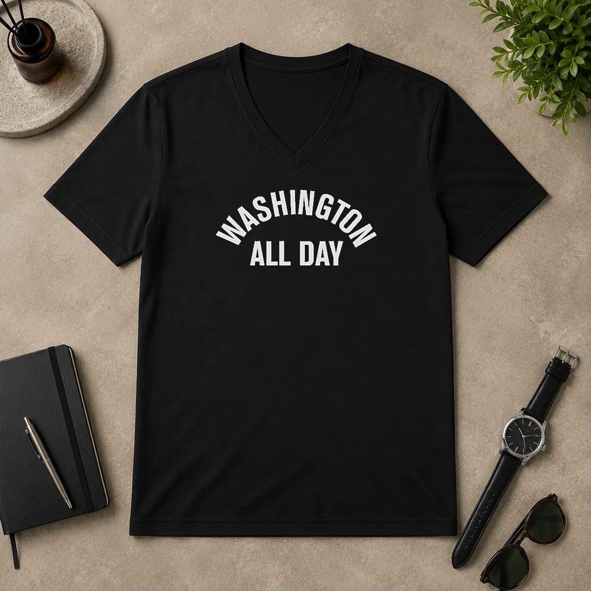 Funny Washington Nationals Baseball All Day V-Neck Shirt Funny Washington Nationals Baseball All Day V-Neck Shirt