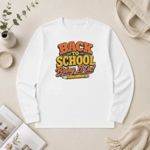 Good Back To School Vintage Typography For Proud Students Long Sleeve Shirt