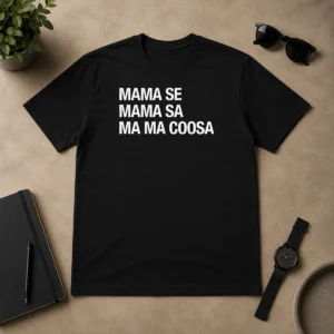 Good Mama Se Mama Sa Ma Ma Coosa t shirt in classic crew neck style with short sleeves