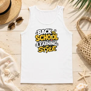 Good Official Back To School Learning In Style Silhouette Tank Top