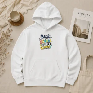 Good Premium Back To School Here I Come Line Art Hoodie