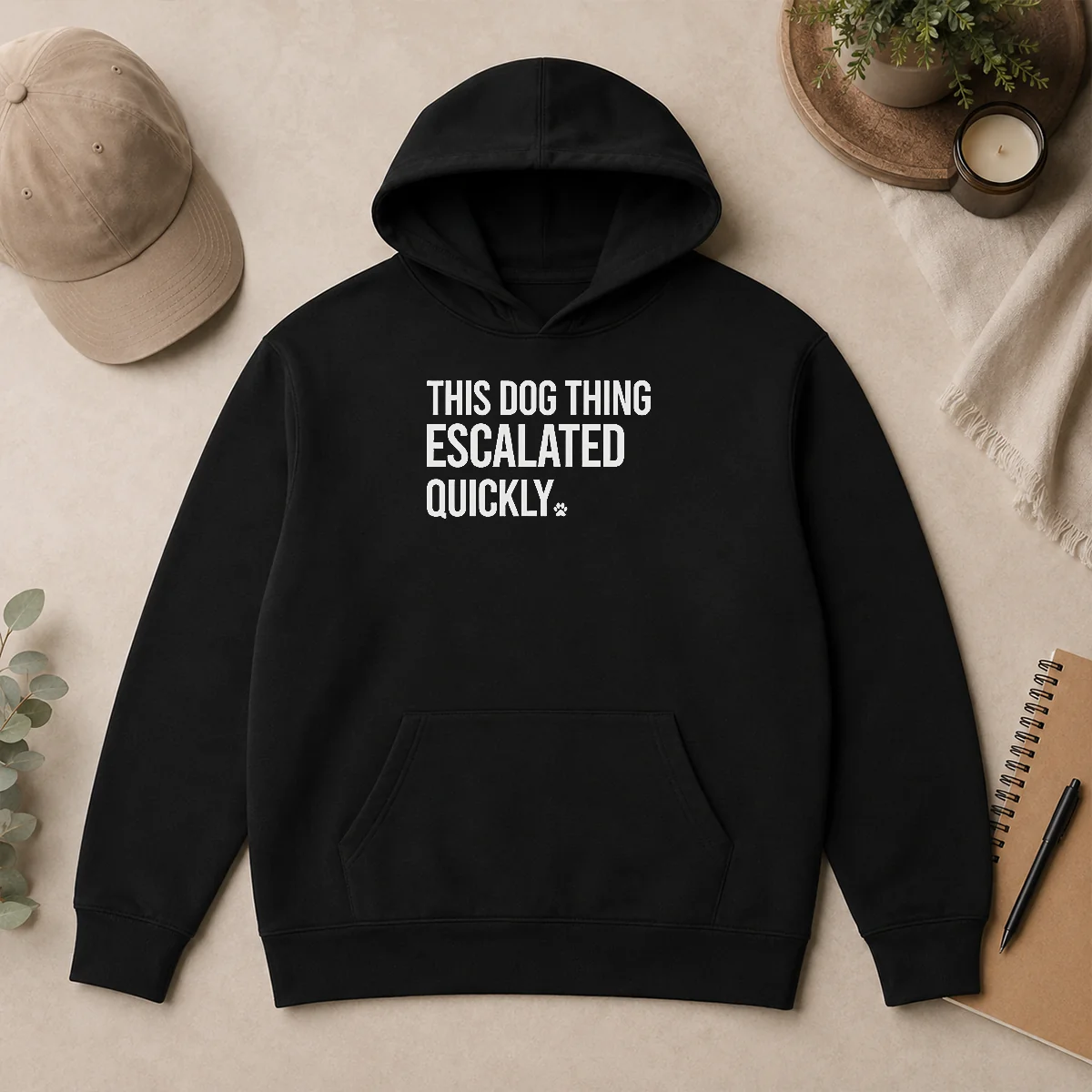 Good Pretty This Dog Thing Escalated Quickly Humor Hoodie Good Pretty This Dog Thing Escalated Quickly Humor Hoodie