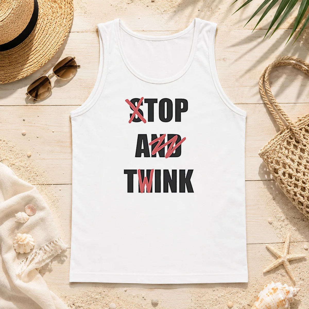 Good Stop And Think Top A Twink Funny Tank Top Good Stop And Think Top A Twink Funny Tank Top
