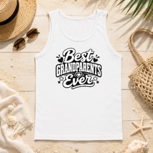 Good Top Best Grandparents Ever Silhouette For Family Love Tank Top