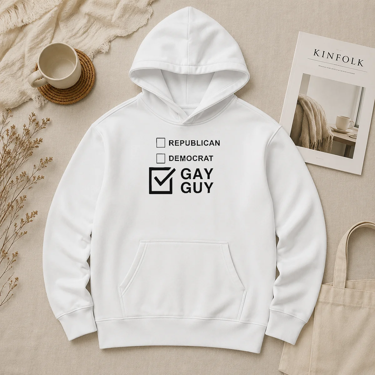 Happy Nice Gay Guy Republican Democrat Ballot Election Checkbox Humor Hoodie Happy Nice Gay Guy Republican Democrat Ballot Election Checkbox Humor Hoodie