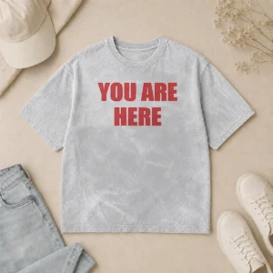 Happy Pretty Cruz Beckham You Are Here Washed T-Shirt