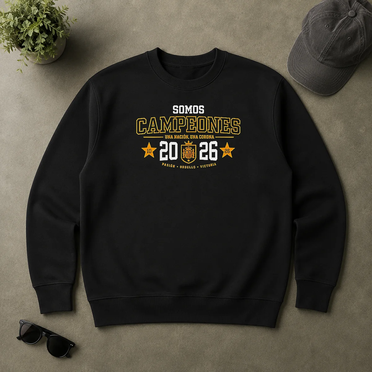 Hot Awesome Somos Campeones Una NacióN Una Corona 2026 Spain Soccer Passion Pride Victory Sweater Hot Awesome Somos Campeones Una NacióN Una Corona 2026 Spain Soccer Passion Pride Victory Sweater