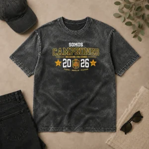 Hot Awesome Somos Campeones Una NacióN Una Corona 2026 Spain Soccer Passion Pride Victory Washed T-Shirt
