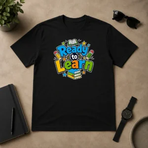 Hot Back To School Ready To Learn Typography