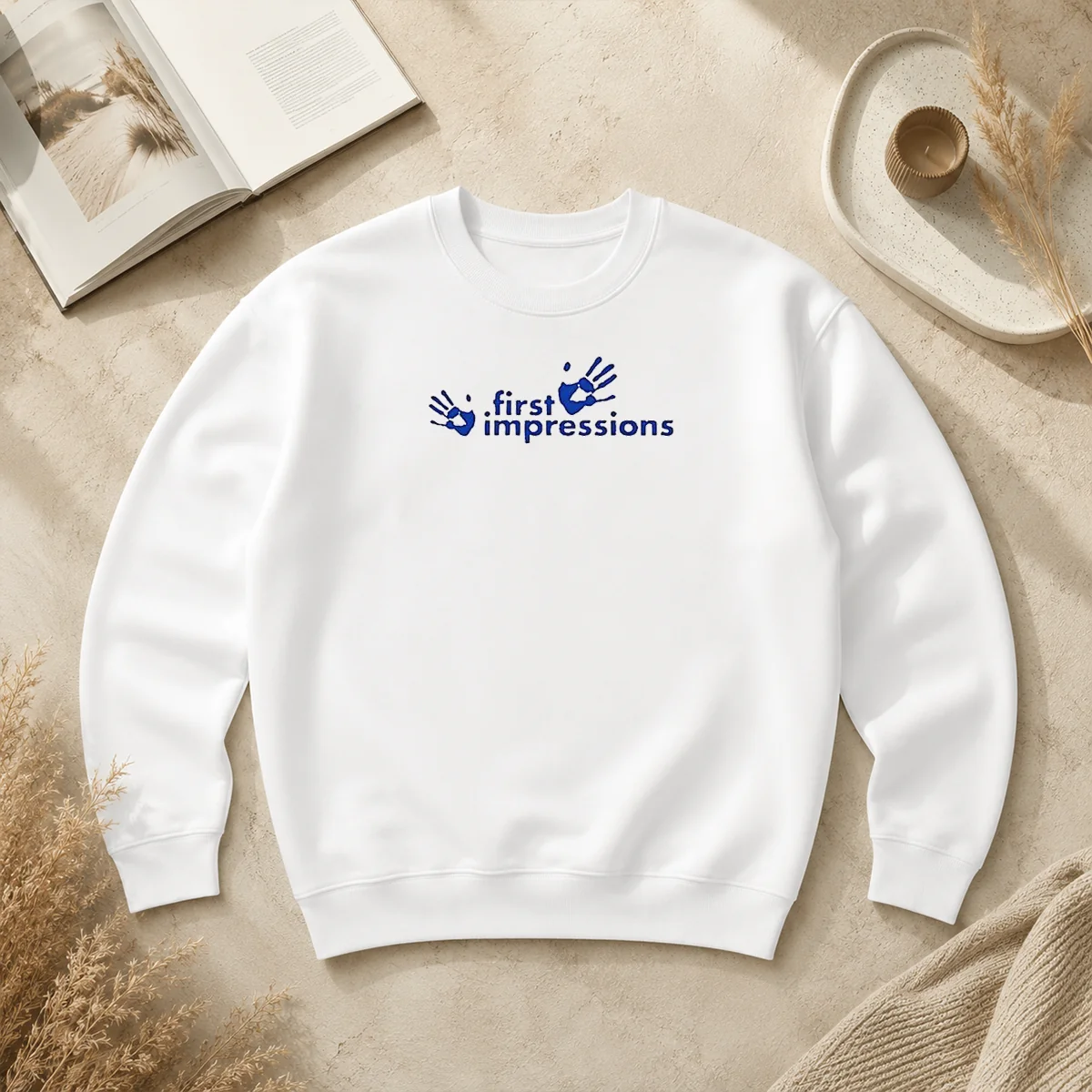 Hot First Impressions Handprint Logo Sweater Hot First Impressions Handprint Logo Sweater