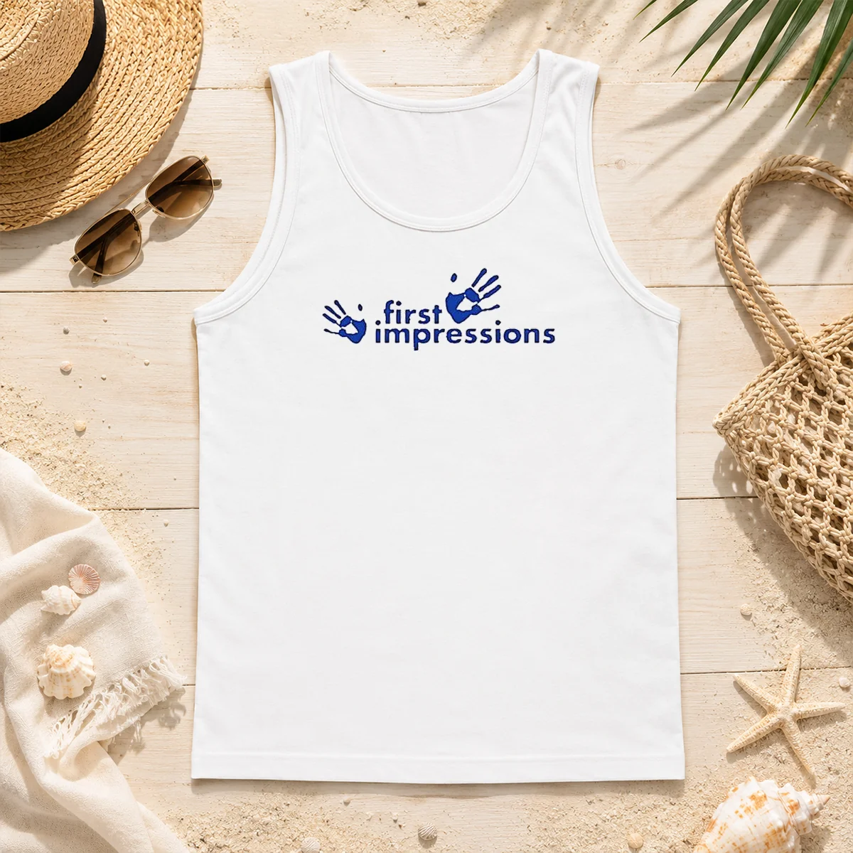 Hot First Impressions Handprint Logo Tank Top Hot First Impressions Handprint Logo Tank Top