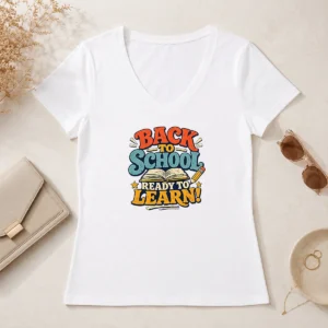 Hot Good Back To School Ready To Learn Vintage V-Neck Shirt