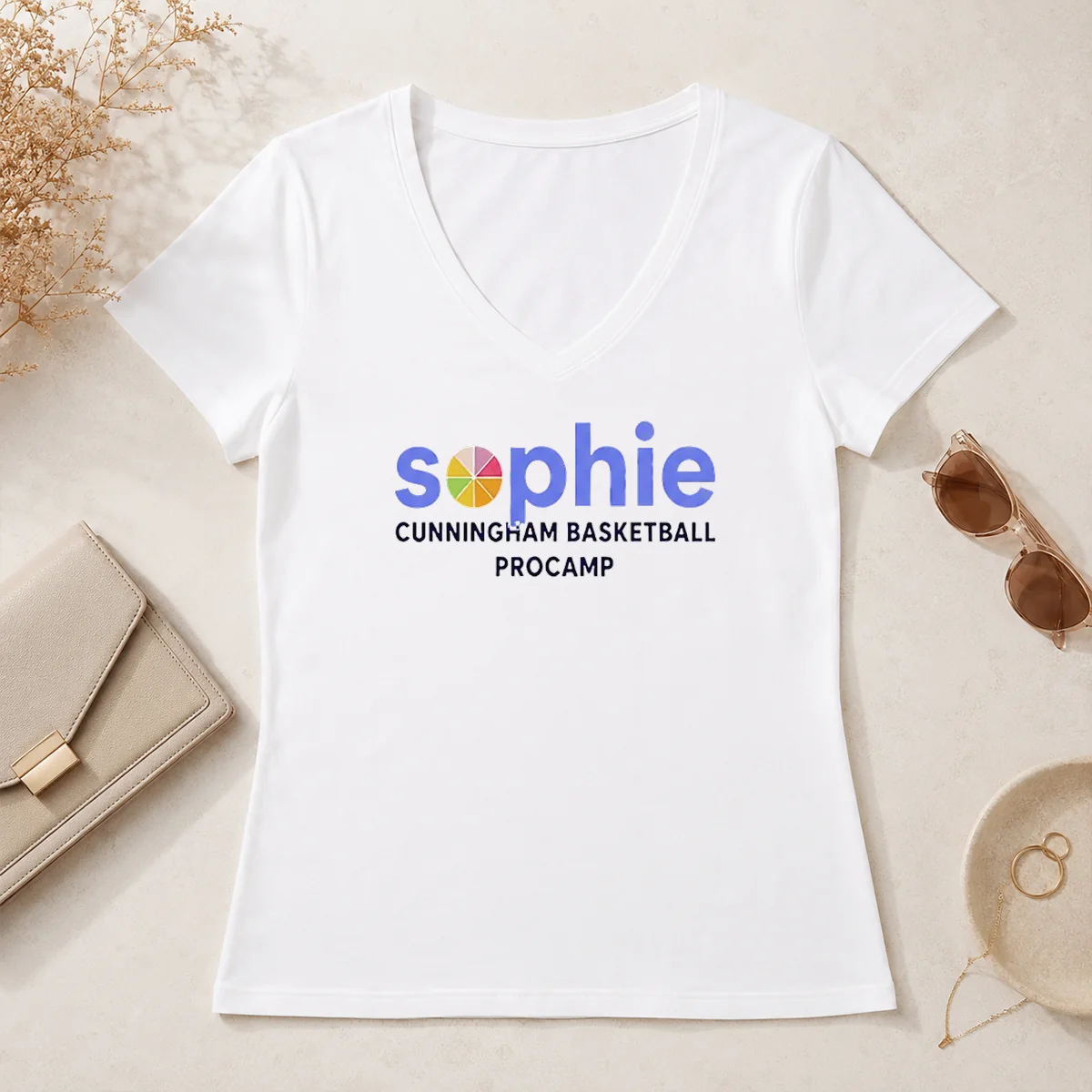 Hot Nice Sophie Cunningham Basketball Procamp V-Neck Shirt Hot Nice Sophie Cunningham Basketball Procamp V-Neck Shirt