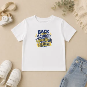 Hot Original Back To School Gear Up For Learning Retro Distressed Kids T-Shirt