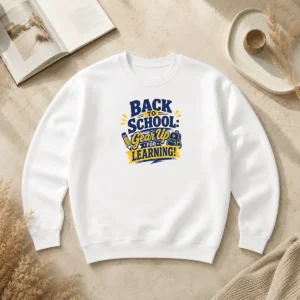 Hot Original Back To School Gear Up For Learning Retro Distressed Sweater
