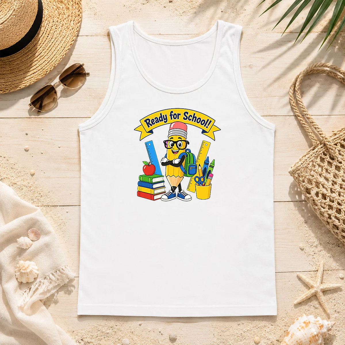Hot Premium Back To School Ready For School Vector Tank Top Hot Premium Back To School Ready For School Vector Tank Top