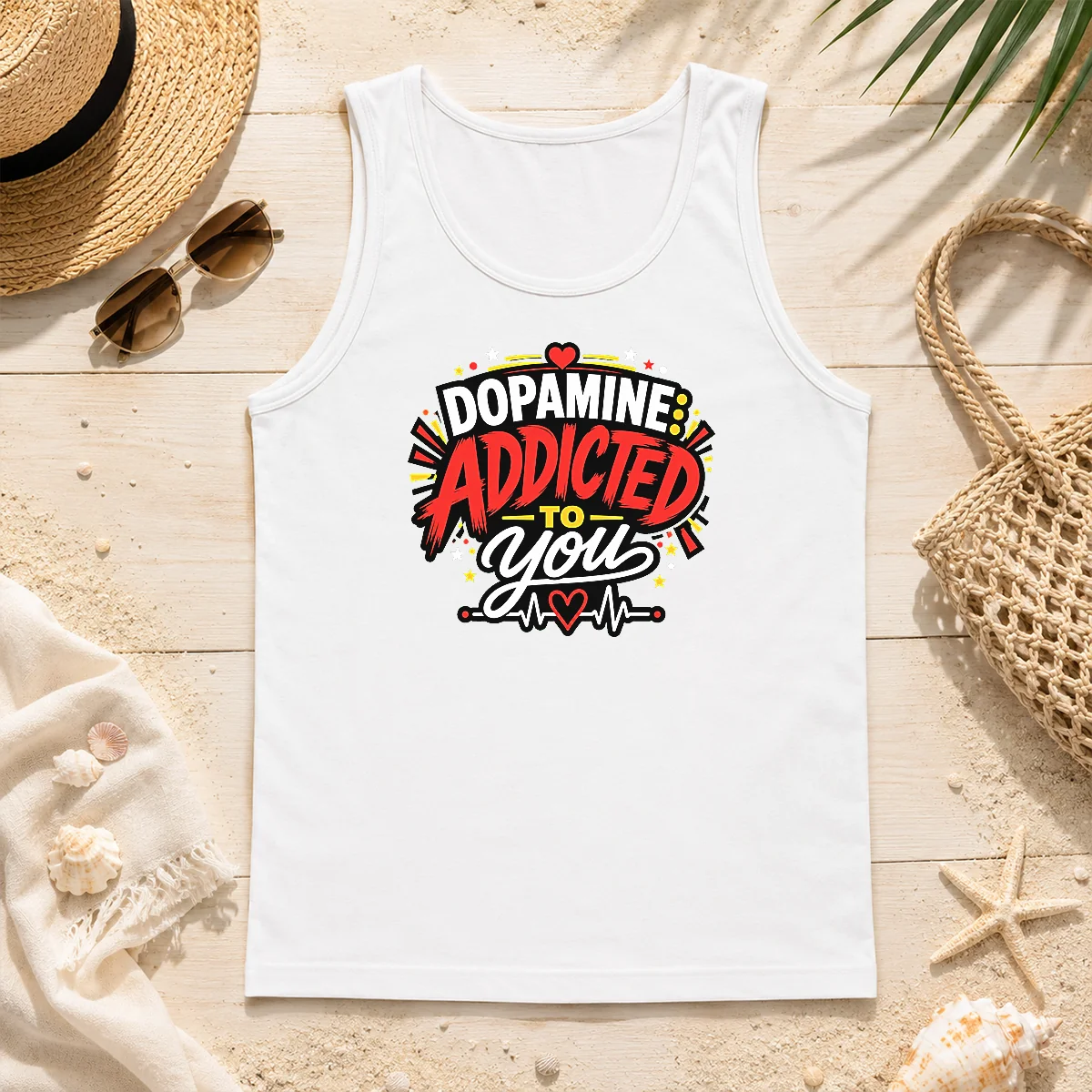 Hot Premium Dopamine Addicted To You Bold Typography Tank Top Hot Premium Dopamine Addicted To You Bold Typography Tank Top