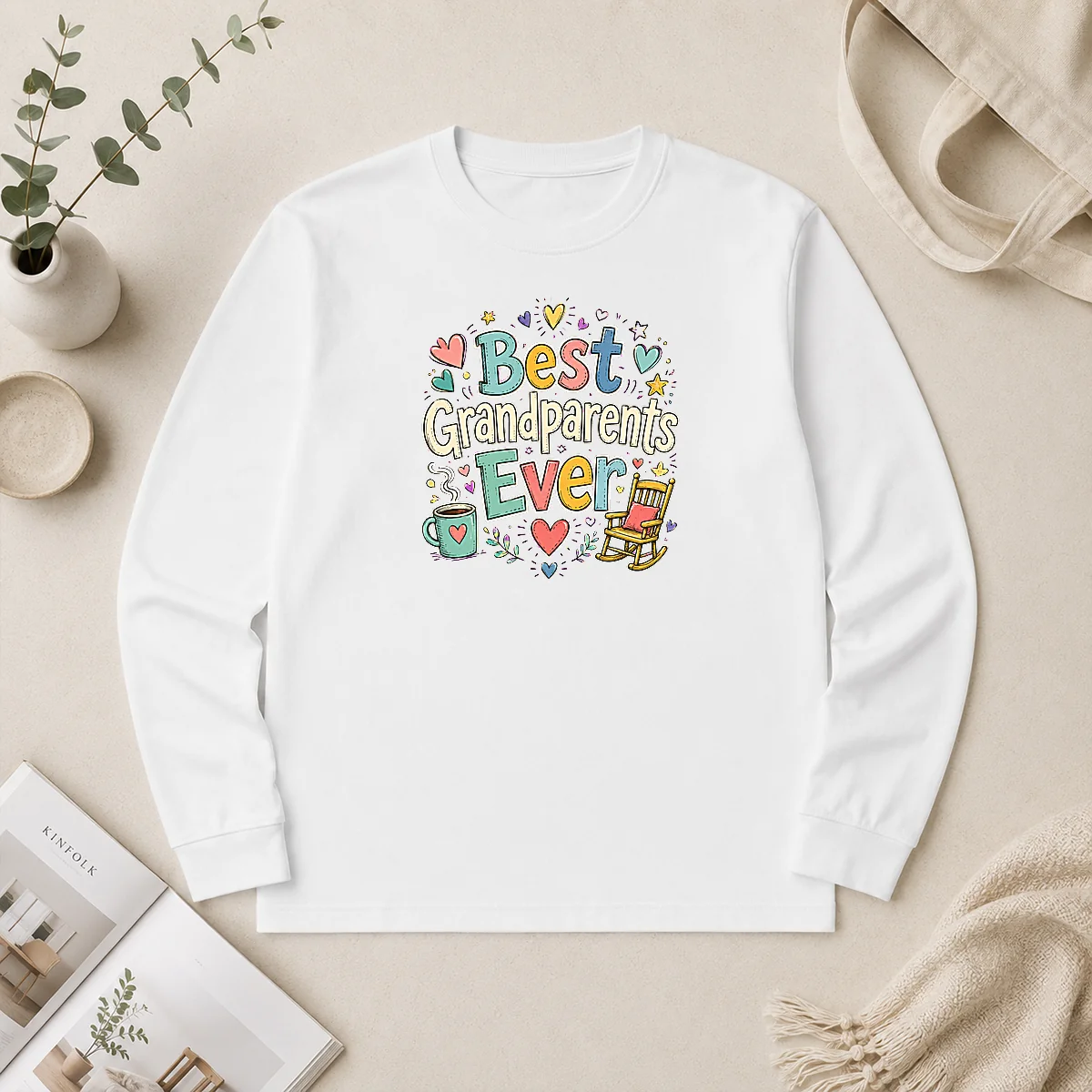 Hot Pretty Best Grandparents Ever Doodle For Family Love Long Sleeve Shirt Hot Pretty Best Grandparents Ever Doodle For Family Love Long Sleeve Shirt