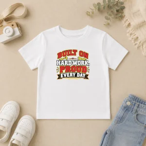 Hot Pretty Labour Day Pride Inspirational Quote Hard Work Kids T-Shirt