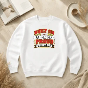 Hot Pretty Labour Day Pride Inspirational Quote Hard Work Sweater