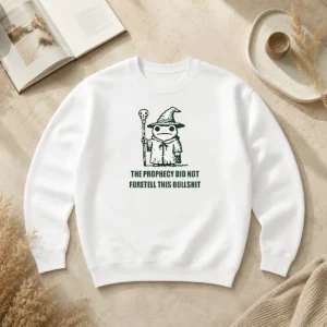 Hot Pretty Wizard Frog The Prophecy Did Not Foretell This Bullshit Sweater