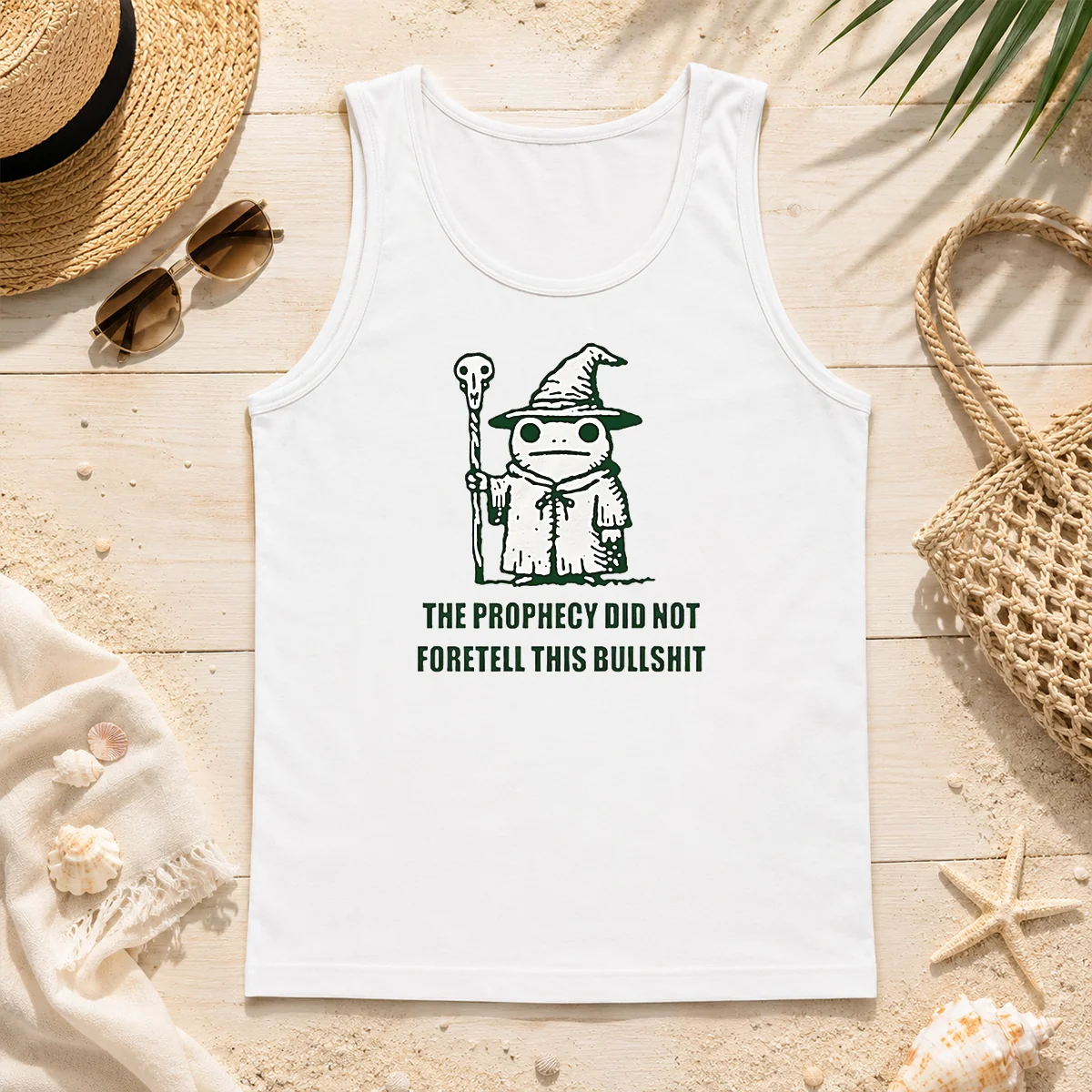 Hot Pretty Wizard Frog The Prophecy Did Not Foretell This Bullshit Tank Top Hot Pretty Wizard Frog The Prophecy Did Not Foretell This Bullshit Tank Top