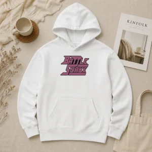 Hot Top Battle Snake Logo Text Hoodie