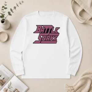 Hot Top Battle Snake Logo Text Long Sleeve Shirt