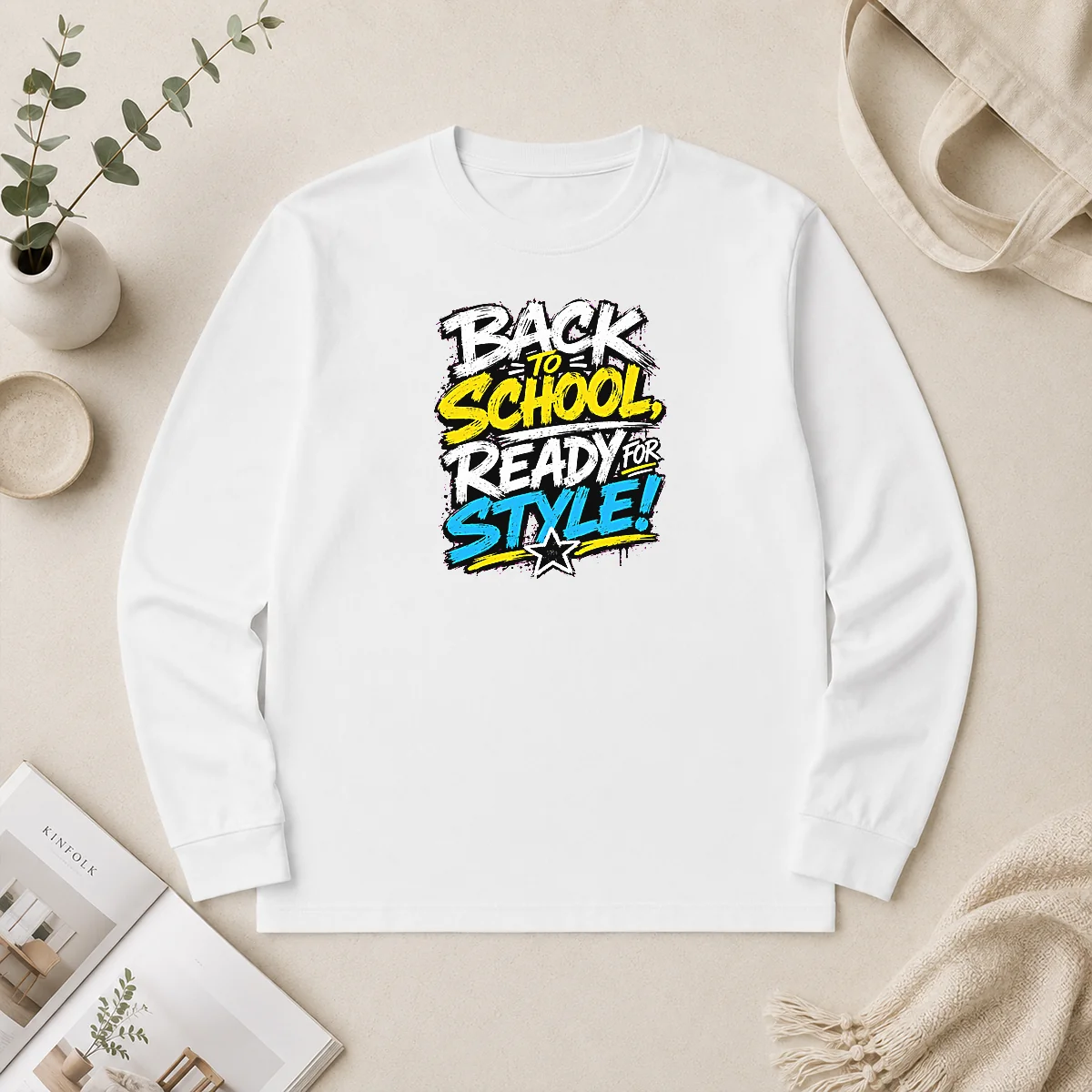 Nice Awesome Back To School Ready For Style Streetwear Long Sleeve Shirt Nice Awesome Back To School Ready For Style Streetwear Long Sleeve Shirt