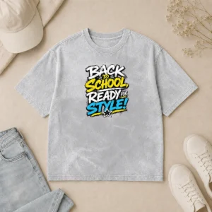 Nice Awesome Back To School Ready For Style Streetwear Washed T-Shirt
