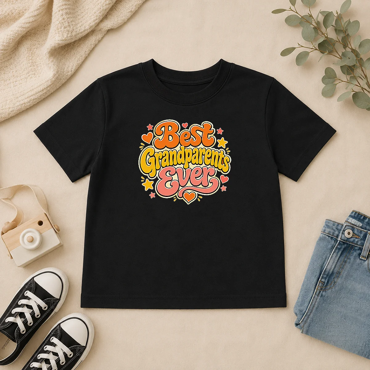Nice Best Grandparents Ever Groovy Retro Kids T Shirt Nice Best Grandparents Ever Groovy Retro Kids T-Shirt