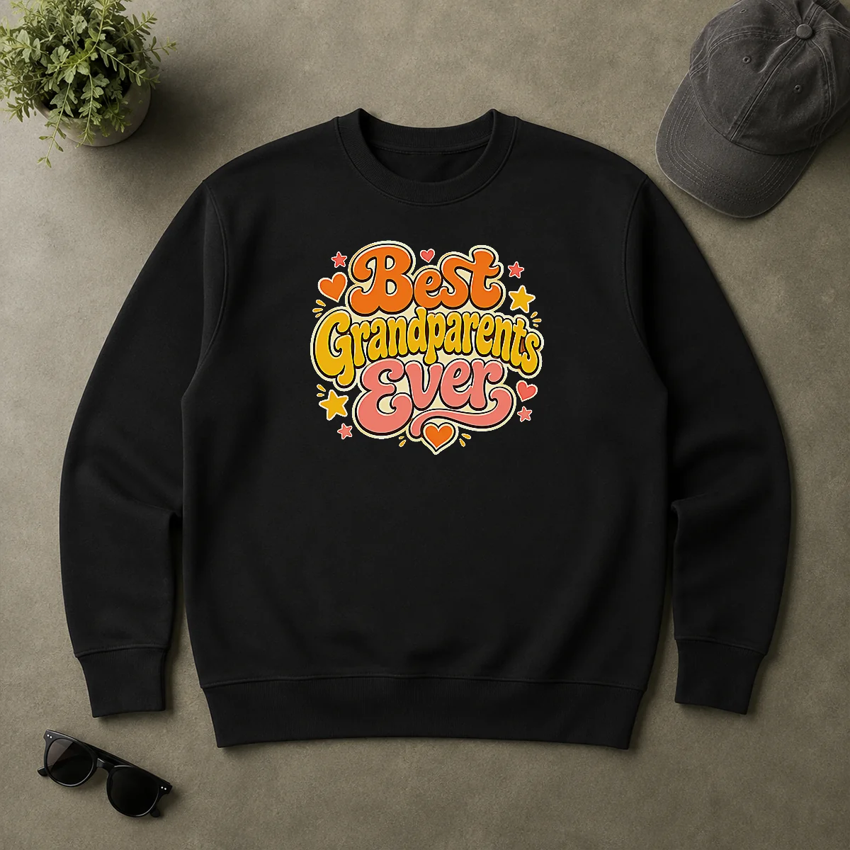 Nice Best Grandparents Ever Groovy Retro Sweater Nice Best Grandparents Ever Groovy Retro Sweater