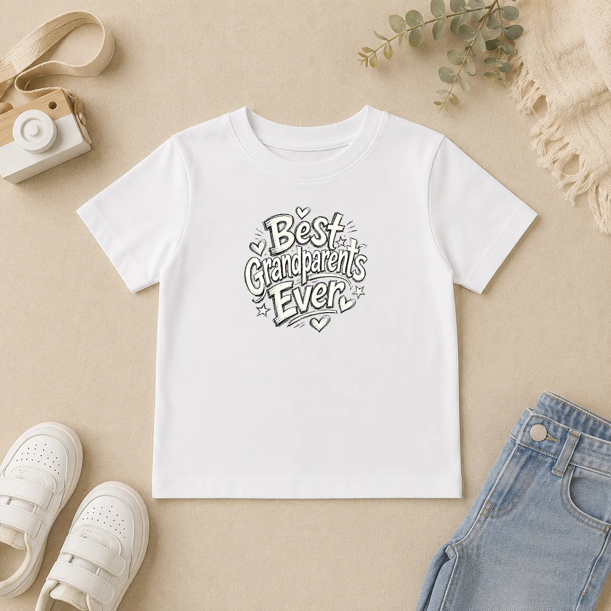 Nice Funny Best Grandparents Ever Sketch For Family Love Kids T Shirt Nice Funny Best Grandparents Ever Sketch For Family Love Kids T-Shirt