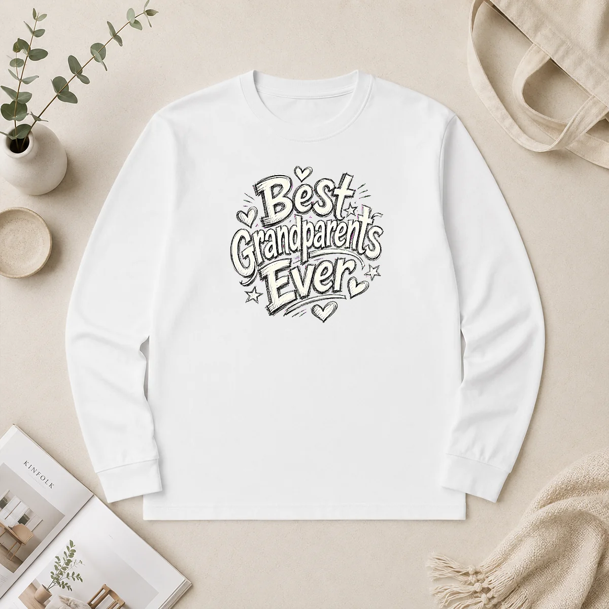 Nice Funny Best Grandparents Ever Sketch For Family Love Long Sleeve Shirt Nice Funny Best Grandparents Ever Sketch For Family Love Long Sleeve Shirt
