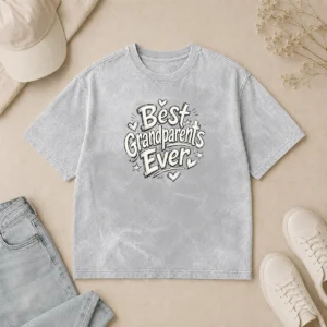 Nice Funny Best Grandparents Ever Sketch For Family Love Washed T-Shirt