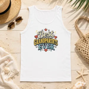 Nice Good Best Grandparents Ever Retro Distressed Tank Top