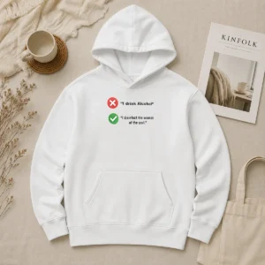 Nice Hot I Drink Alcohol I Disinfect The Wounds Of The Soul Hoodie