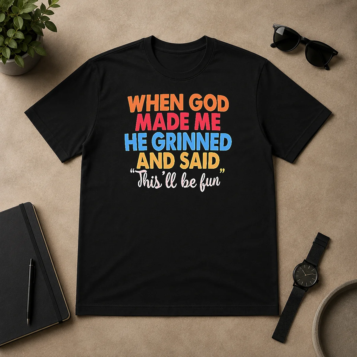 Nice Official When God Made Me Shirt Nice Official When God Made Me Shirt