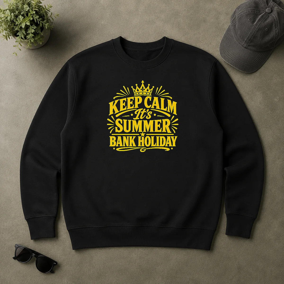 Nice Original Summer Bank Holiday Keep Calm Line Art Sweater Nice Original Summer Bank Holiday Keep Calm Line Art Sweater