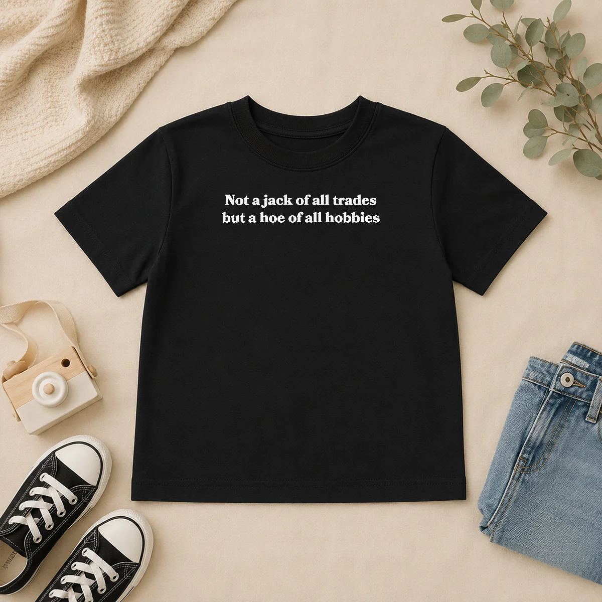 Nice Premium Not A Jack Of All Trades But A Hoe Of All Hobbies Kids T Shirt Nice Premium Not A Jack Of All Trades But A Hoe Of All Hobbies Kids T-Shirt
