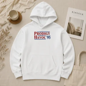 Nice Pretty Marc Lamont Hill Prodigy Havoc 95 Hoodie in black with front pocket and drawstring hood