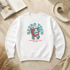 Nice Pretty Retro Tech TV Sweater
