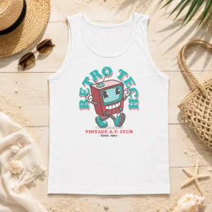 Nice Pretty Retro Tech TV Tank Top