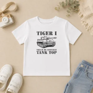 Nice Top Tiger I This Is My Favourite Tank Military Kids T-Shirt