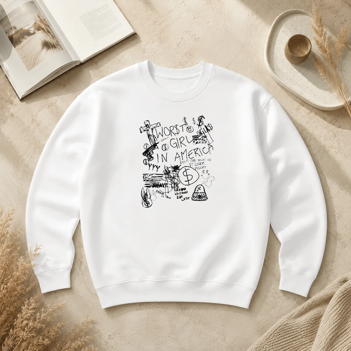 Nice Worst Girl In America From The Town Of St Loser Misery Richard We Should Link Later Sweater Nice Worst Girl In America From The Town Of St Loser Misery Richard We Should Link Later sweater in dark color, long-sleeve crewneck