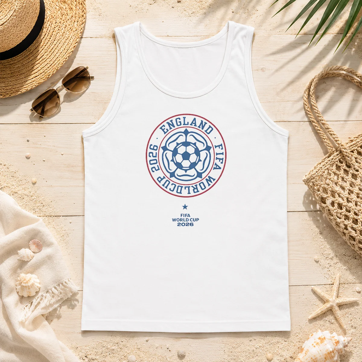 Official England FIFA World Cup 2026 Soccer Tank Top Official England FIFA World Cup 2026 Soccer Tank Top